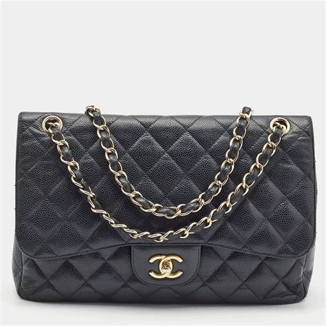 chanel classic jumbo caviar price|CHANEL Caviar Quilted Jumbo Double .